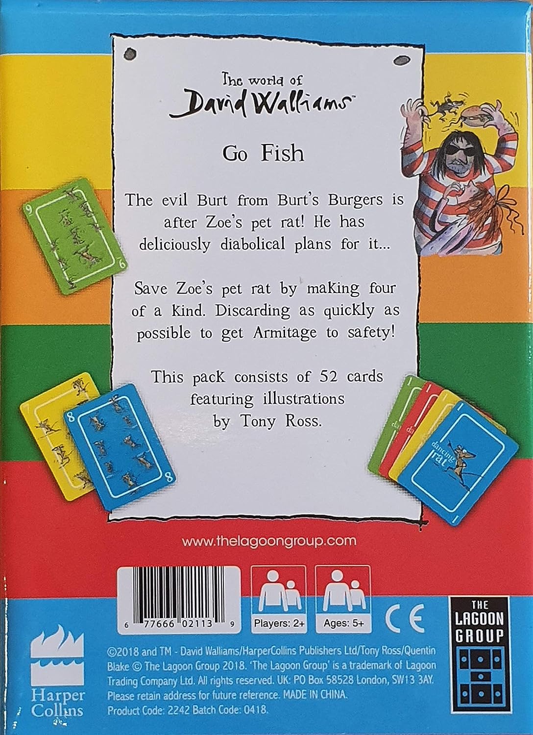 Ratburger's Go Fish Card Game by Lagoon Group | 0677666021139 | Booktopia