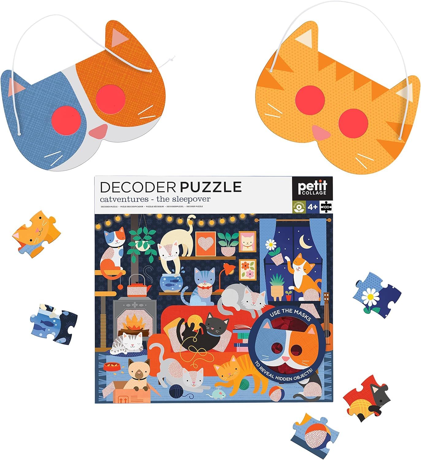 Decoder Puzzle: Catventures - The Sleepover, 100-Piece Jigsaw Puzzle by ...