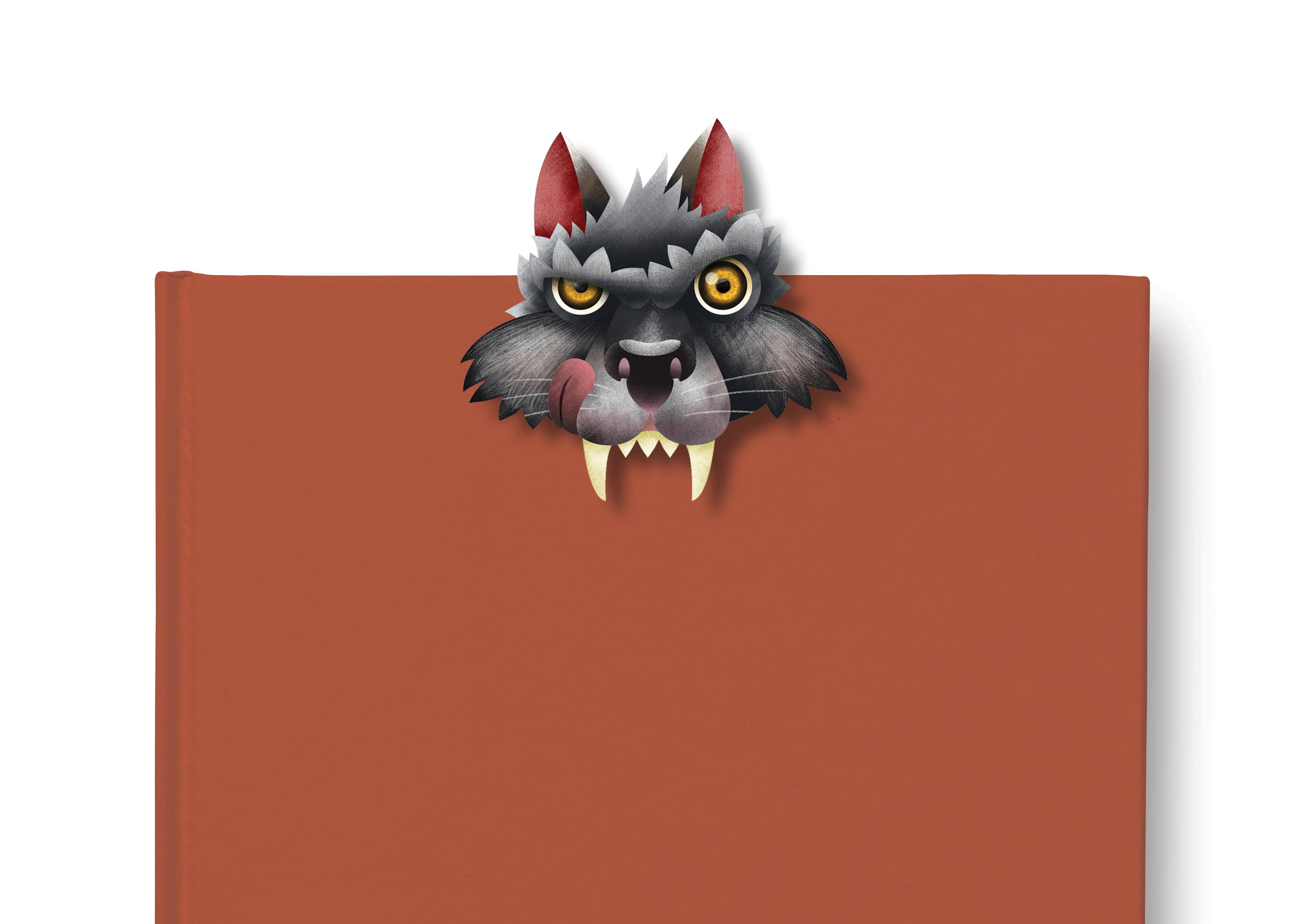 Teeth Marks Bookmarks Wolf, Get your teeth into a good book! by If USA