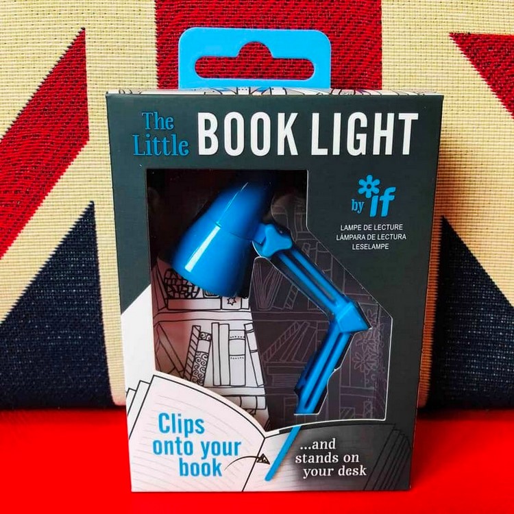 The Little Book Light Blue, Clips onto your book and stands on