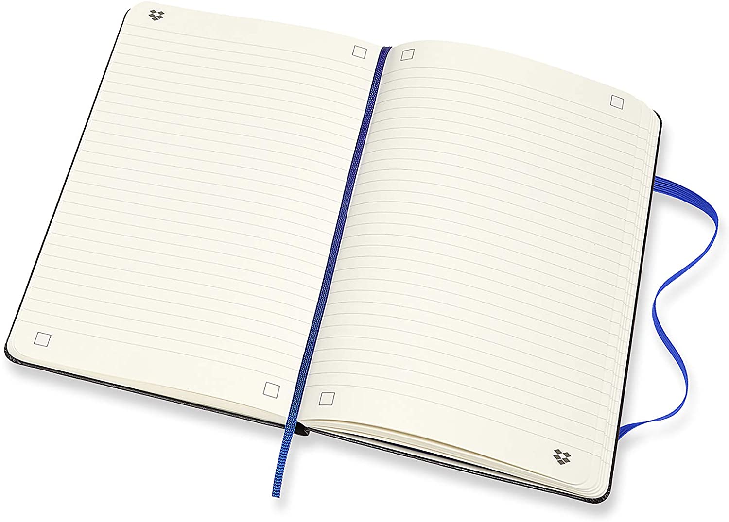Moleskine Dropbox Smart Notebook, Large, Plain, Black, Hardcover by