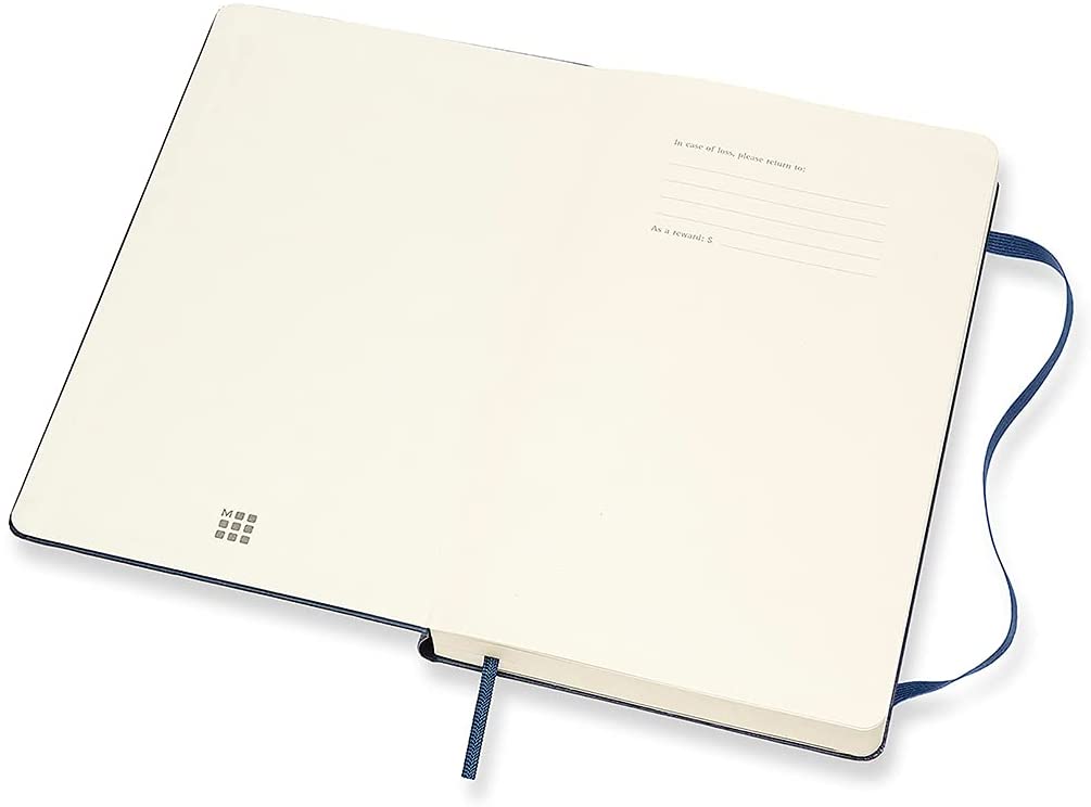 Moleskine 2022 Daily Diary/ Planner, Large, Hard Cover, Sapphire Blue by Moleskine