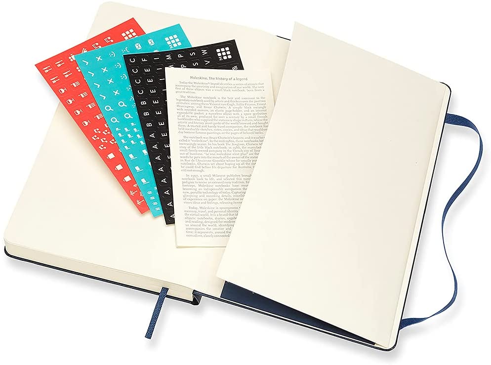 Moleskine 2022 Daily Diary/ Planner, Large, Hard Cover, Sapphire Blue by Moleskine