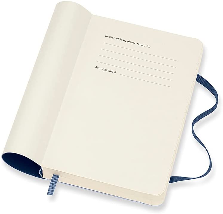 Moleskine 2022 Daily Diary/ Planner, Pocket, Soft Cover, Sapphire Blue by Moleskine