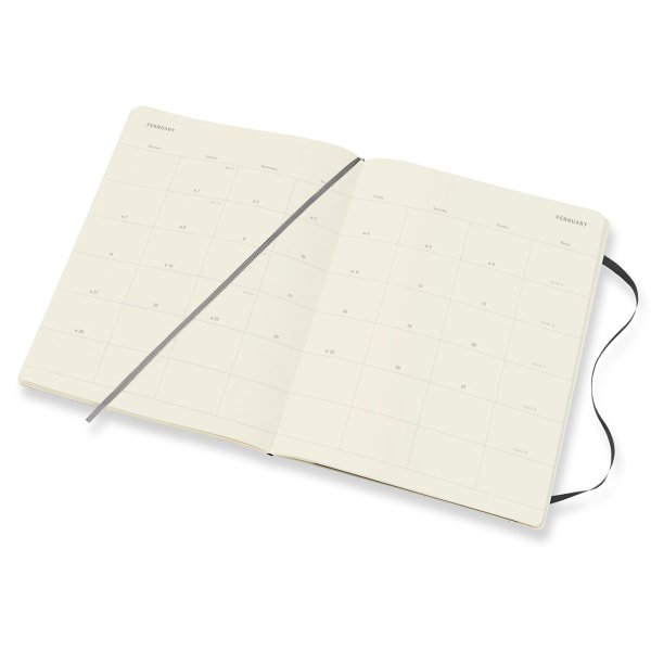 Moleskine 2022 Monthly Notebook Diary/ Planner, Extra Large, Soft