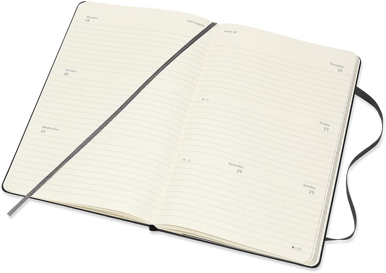 Moleskine 20212022 Weekly Horizontal Diary/ Planner, Large, 18m