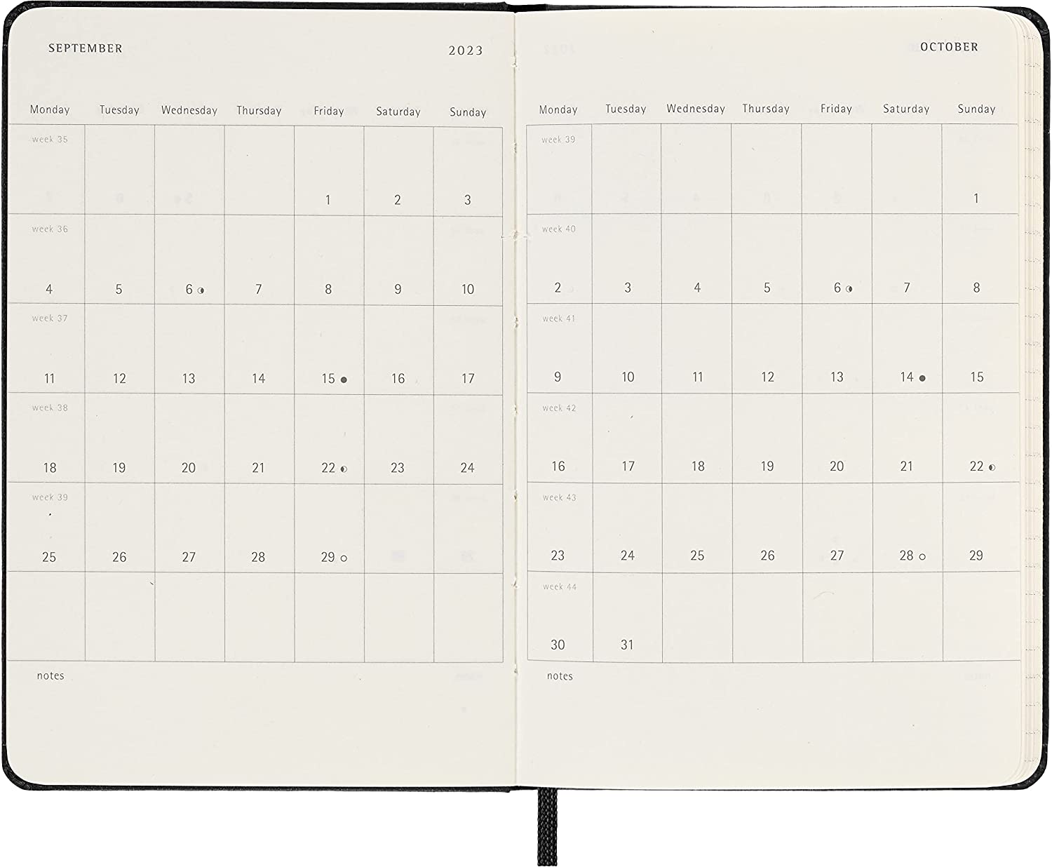 Moleskine 2023 Daily Diary/ Planner, Pocket, Hardcover, Black by Moleskine 8056420859553