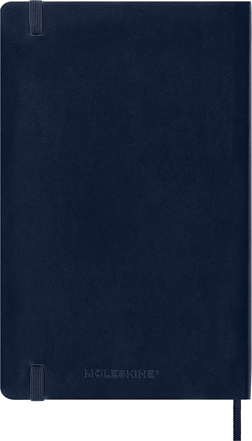 Moleskine 2023 Daily Diary/ Planner, Large, Soft Cover, Sapphire Blue