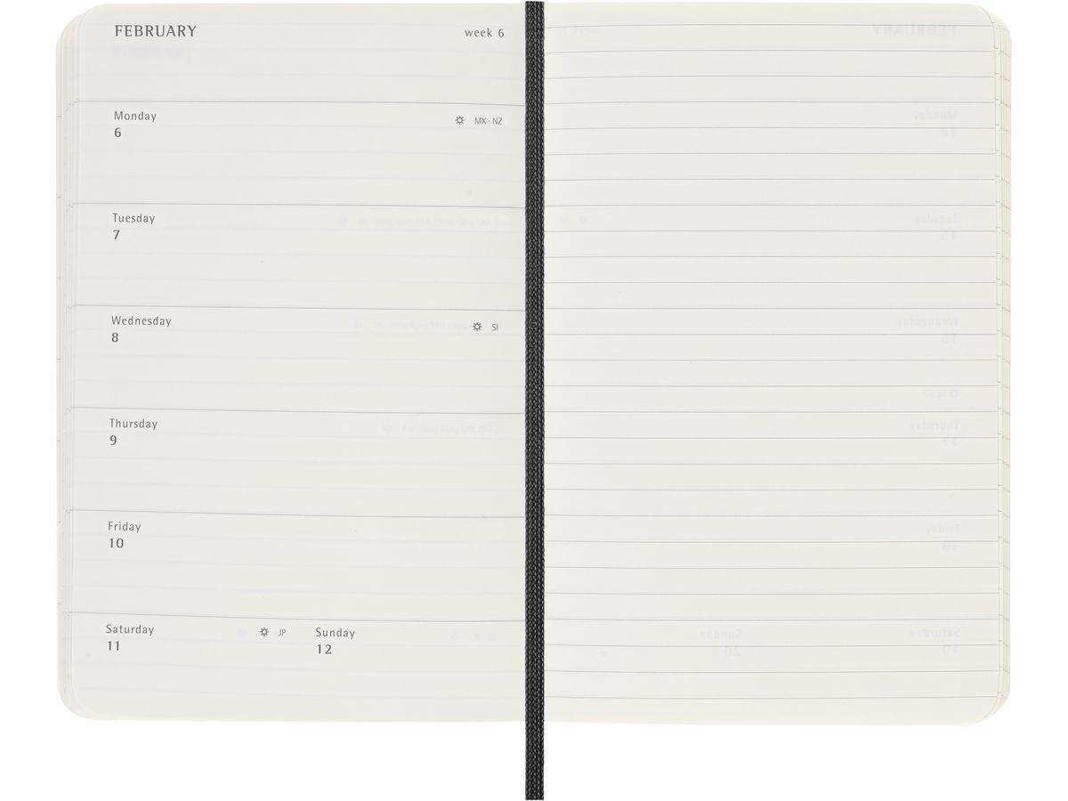 Moleskine 2023 Weekly Notebook Diary/ Planner, Pocket, Soft Cover