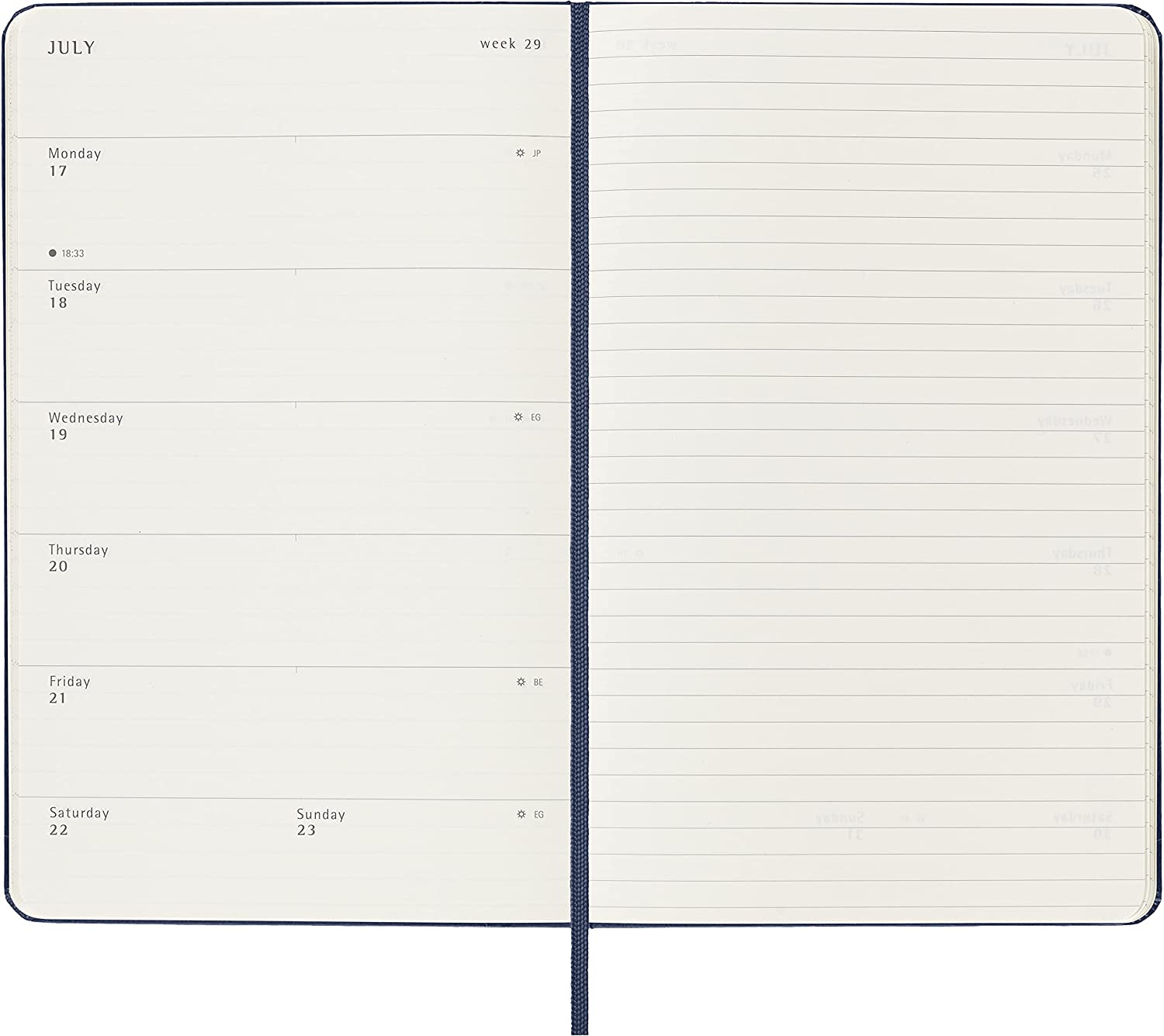 Moleskine 2023 Weekly Notebook Diary/ Planner, Large, Hardcover