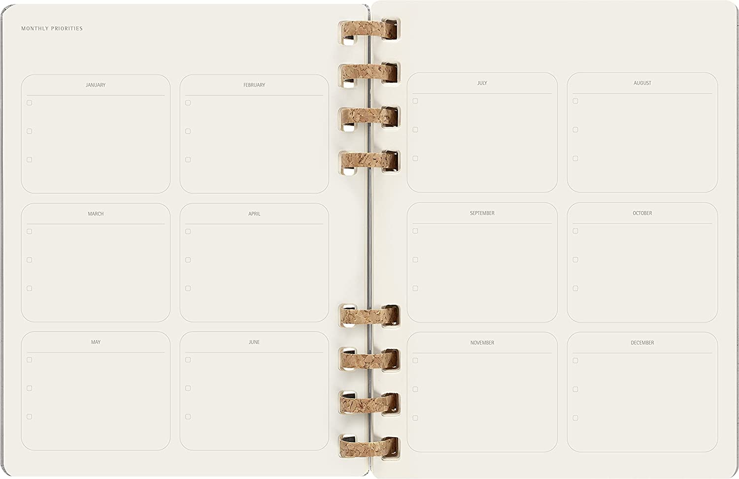 Moleskine 2023 Spiral Planner, Extra Large, Hardcover, Remake Smoke by