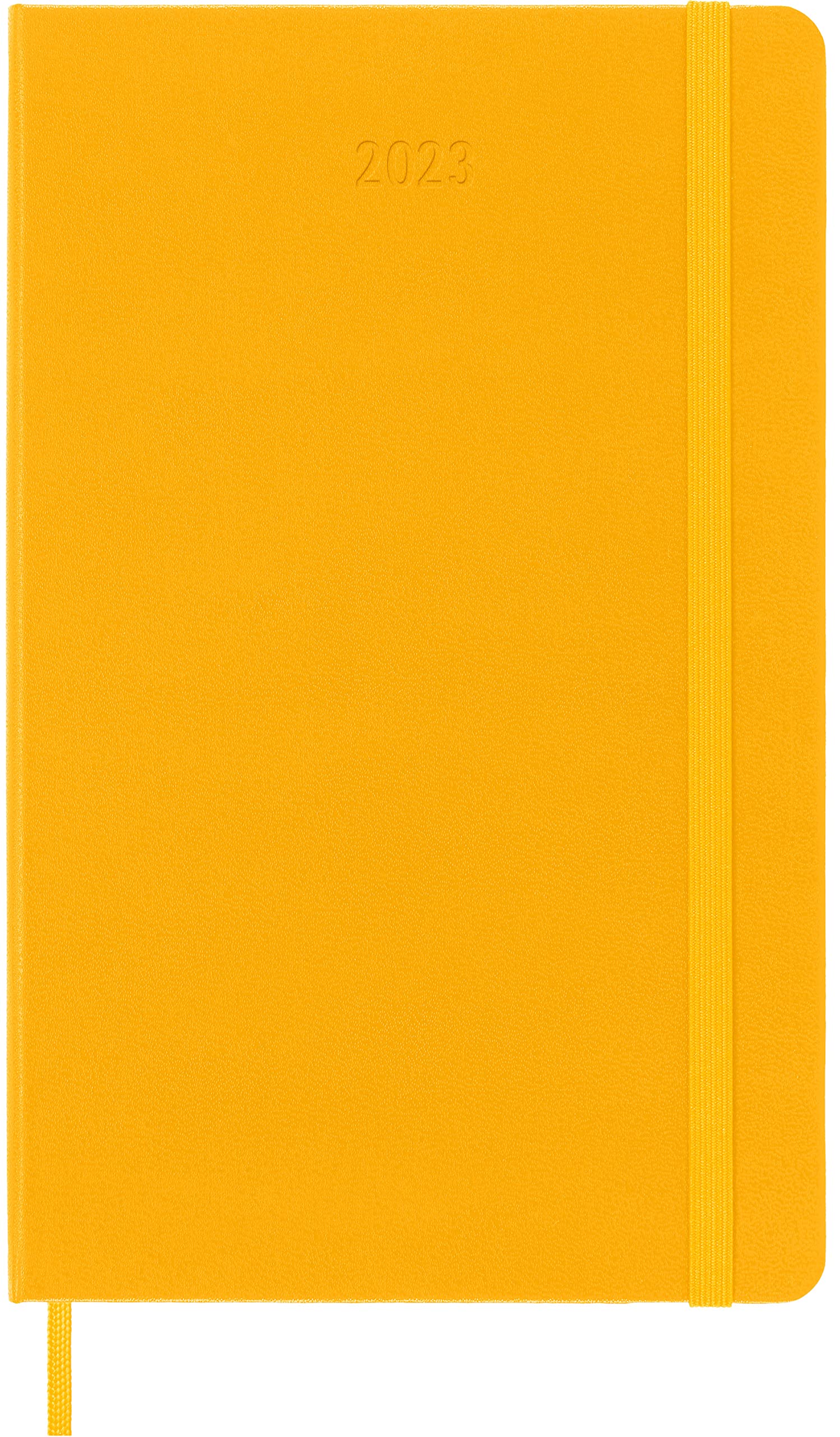 Moleskine 2023 Weekly Notebook Diary/ Planner, Large, Hardcover, Orange Yellow by Moleskine