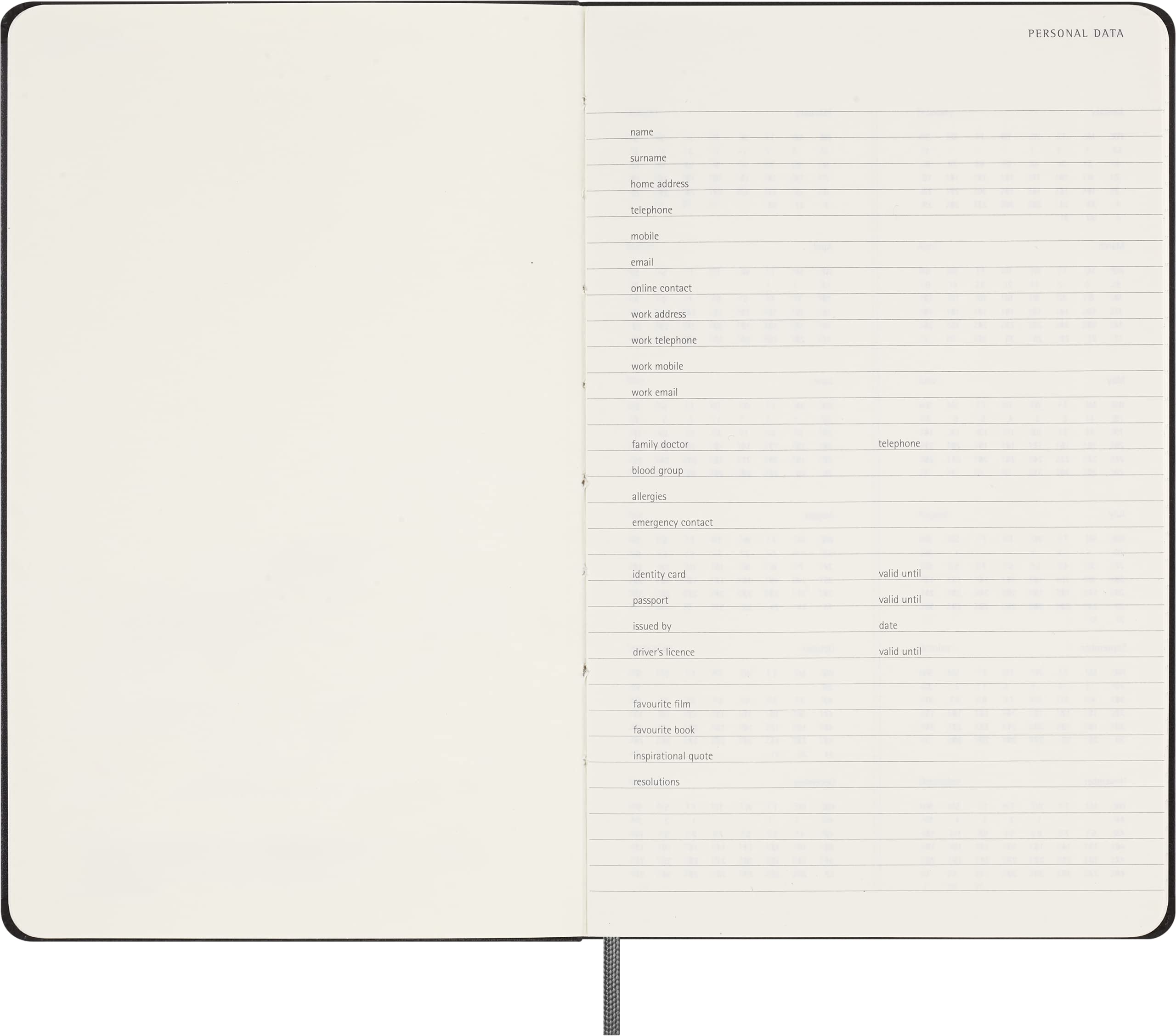 Moleskine Undated Weekly Large Hardcover Notebook by Moleskine ...