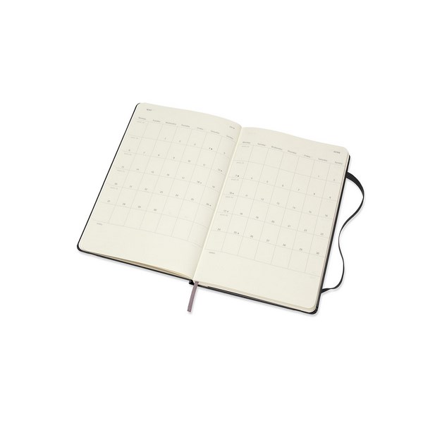 Moleskine 2019 Weekly Horizontal Large Diary Planner Black Hardcover