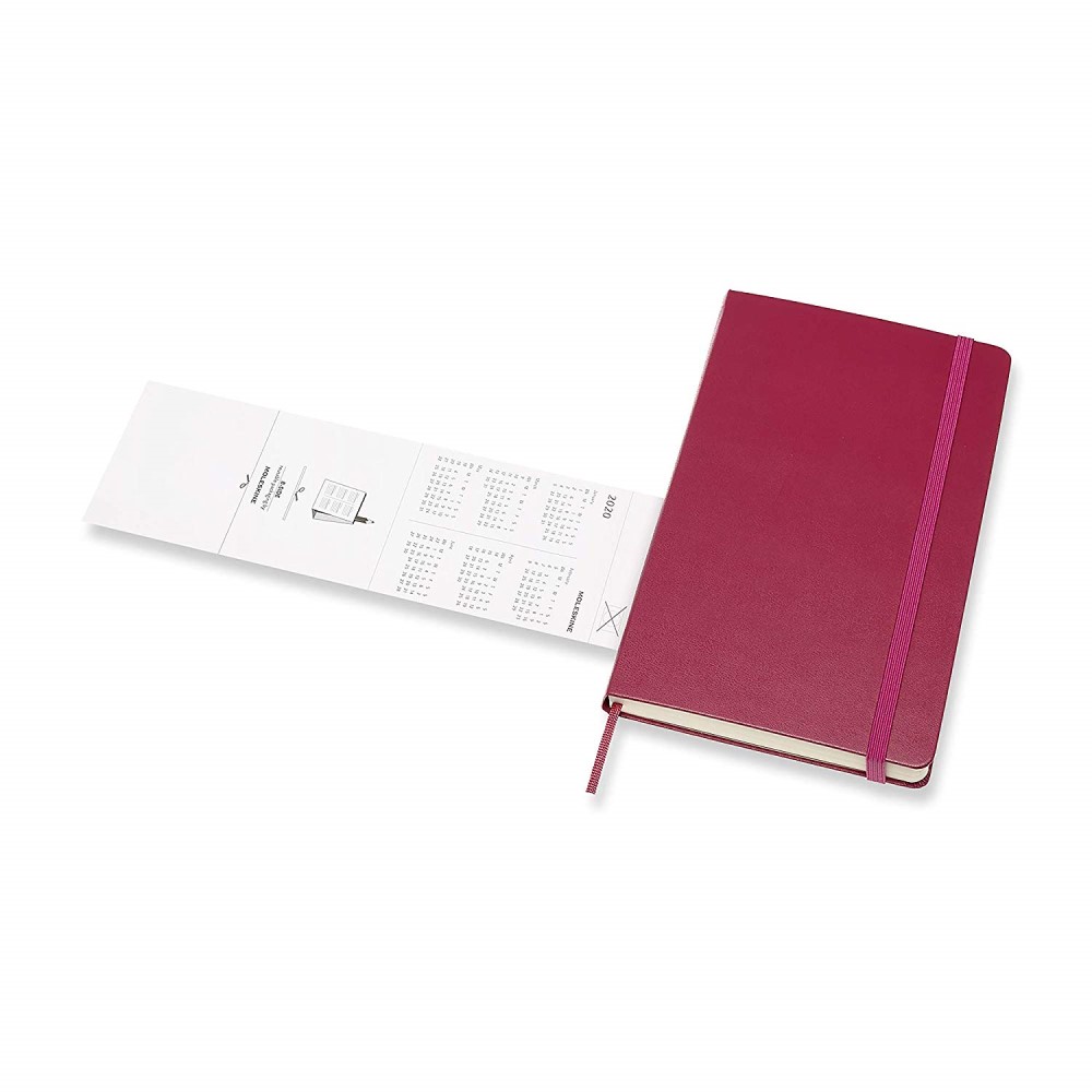 Moleskine 2020 Large Snappy Pink Hard Cover Daily Planner by Moleskine