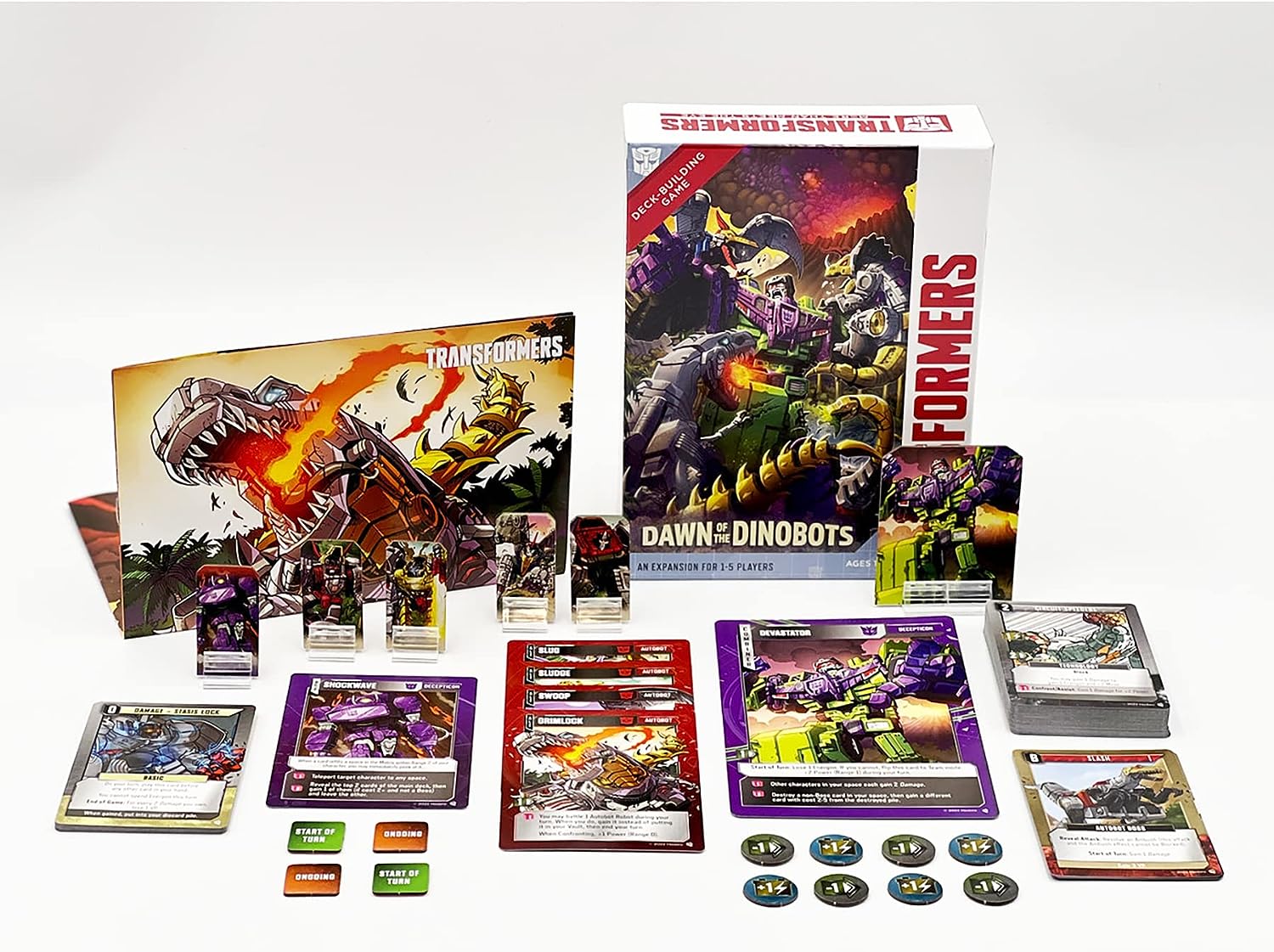 Transformers Deckbau-Spiel: Chaos Unleashed – Erweiterung – 7 Charaktere, 2 Spielmodi, Ab 14 Jahren, 1–4 Spieler