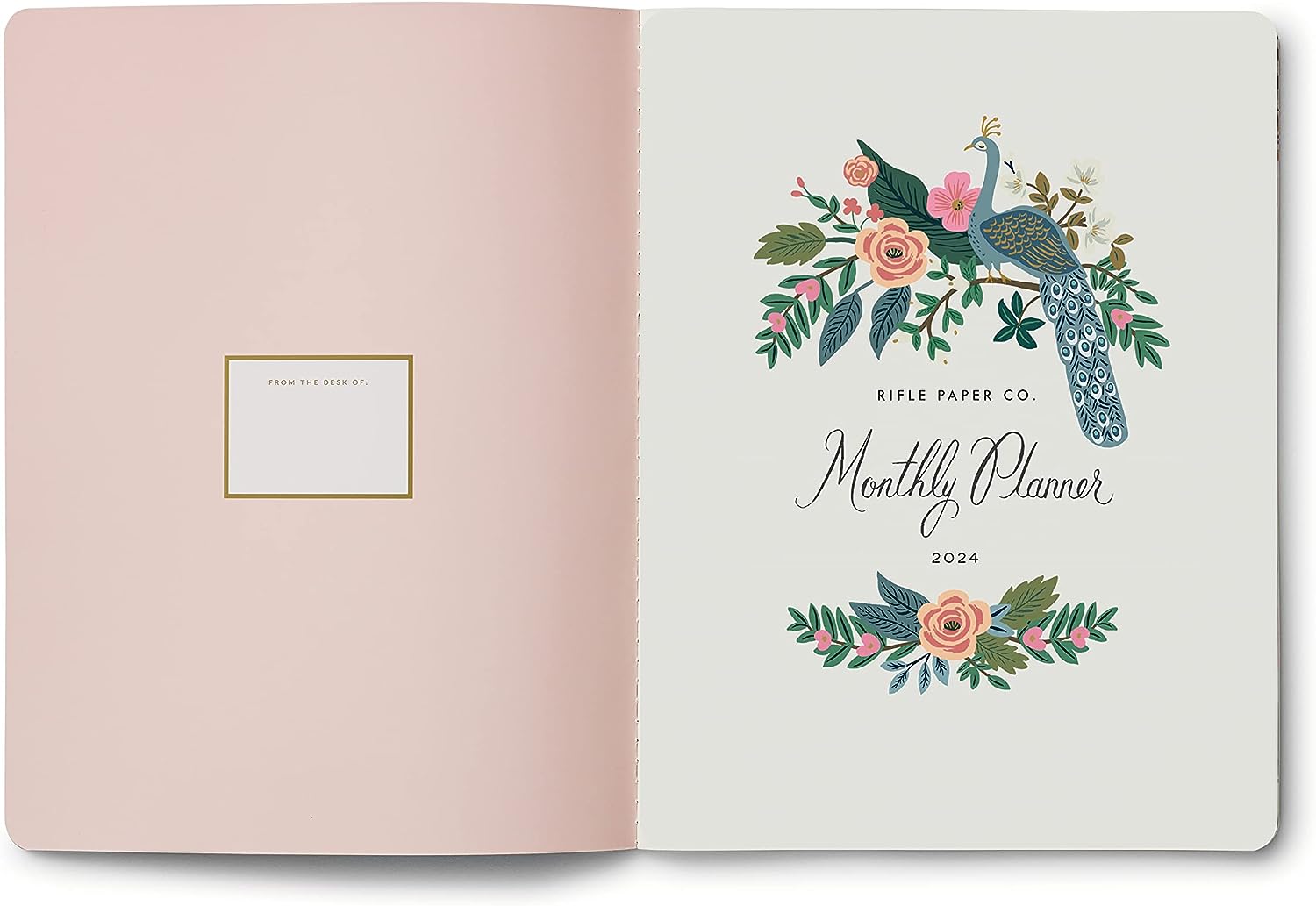 Rifle Paper Co 2024 Appointment Notebook Peacock by Rifle Paper Co