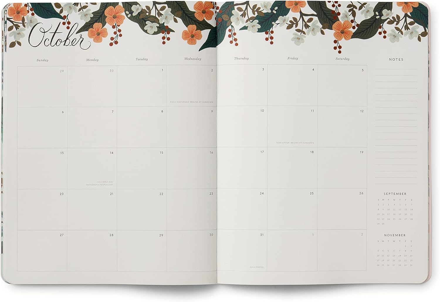 Rifle Paper Co 2024 Appointment Notebook Peacock by Rifle Paper Co