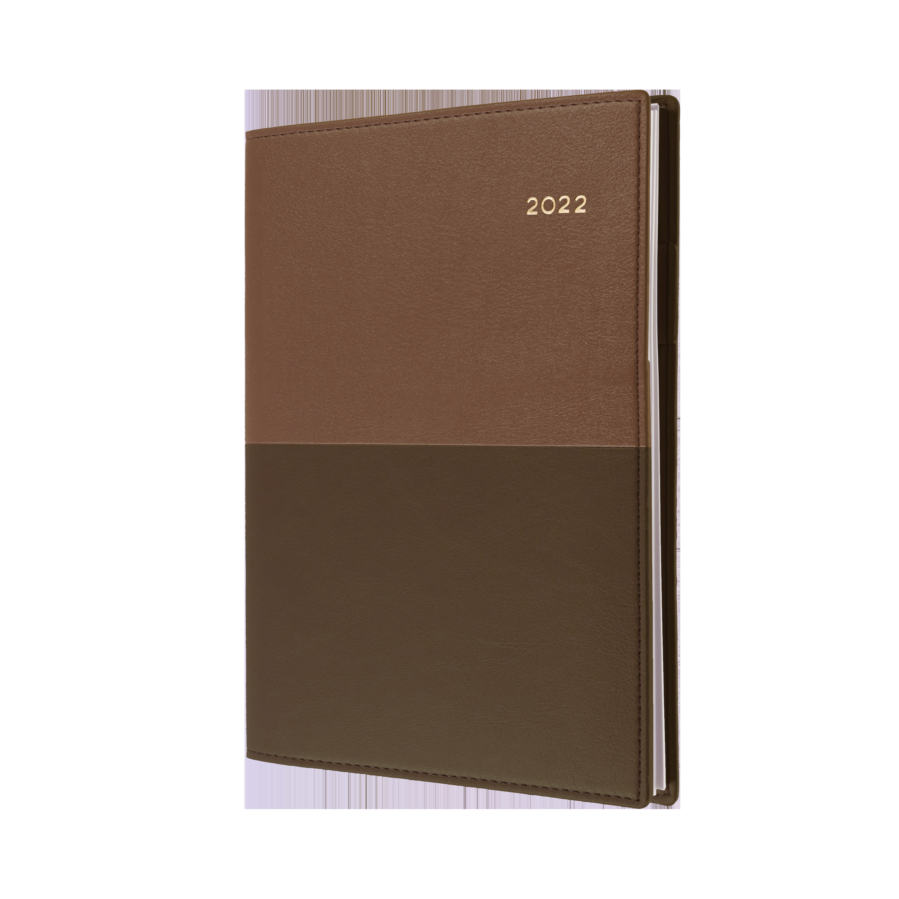 Collins Vanessa 2022 Calendar Year Diary A4 Day to Page Tan