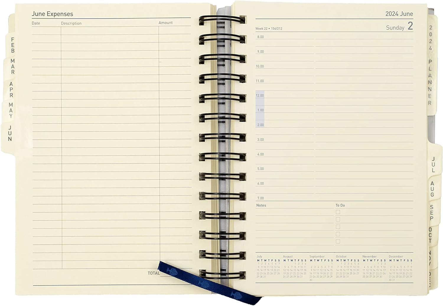 Debden Elite Desk Diary Refill 2024 Day to Page, Size Compact (14