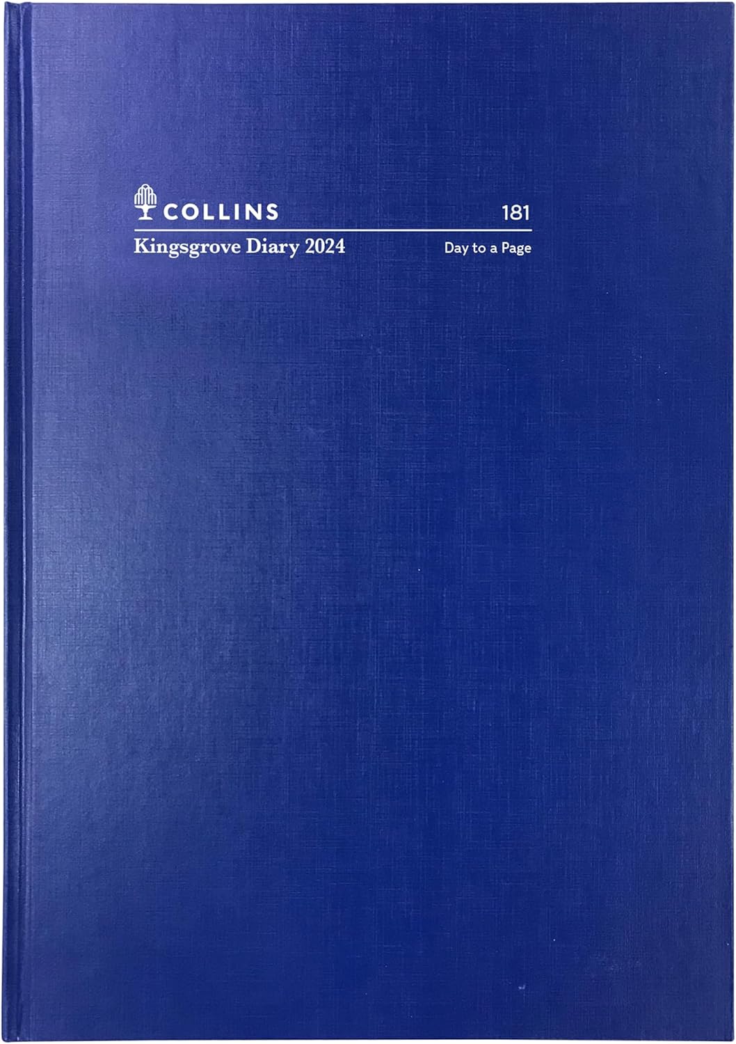 Collins Kingsgrove 2025 Diary Day to Page, Size A5 Blue, 181.P59