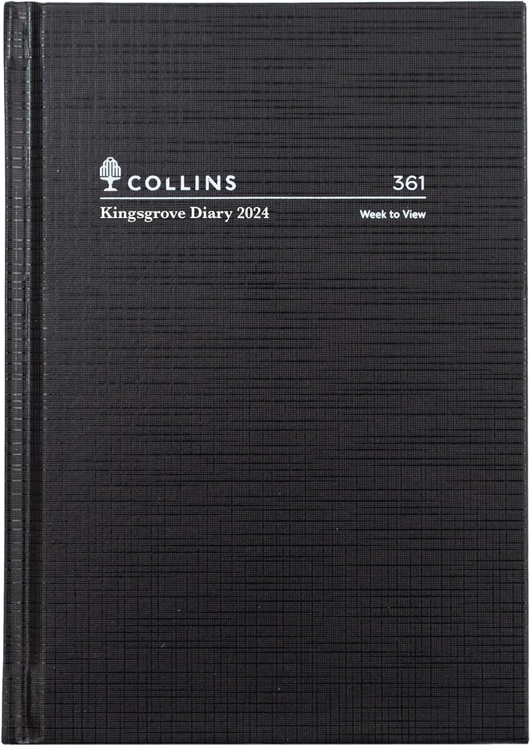 Collins Kingsgrove 2024 Diary Week to View, Size A6 Black , 361