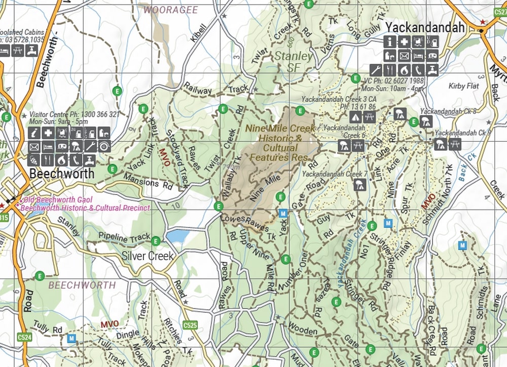 The Victorian High Country North Western Map, Tthis map is part of