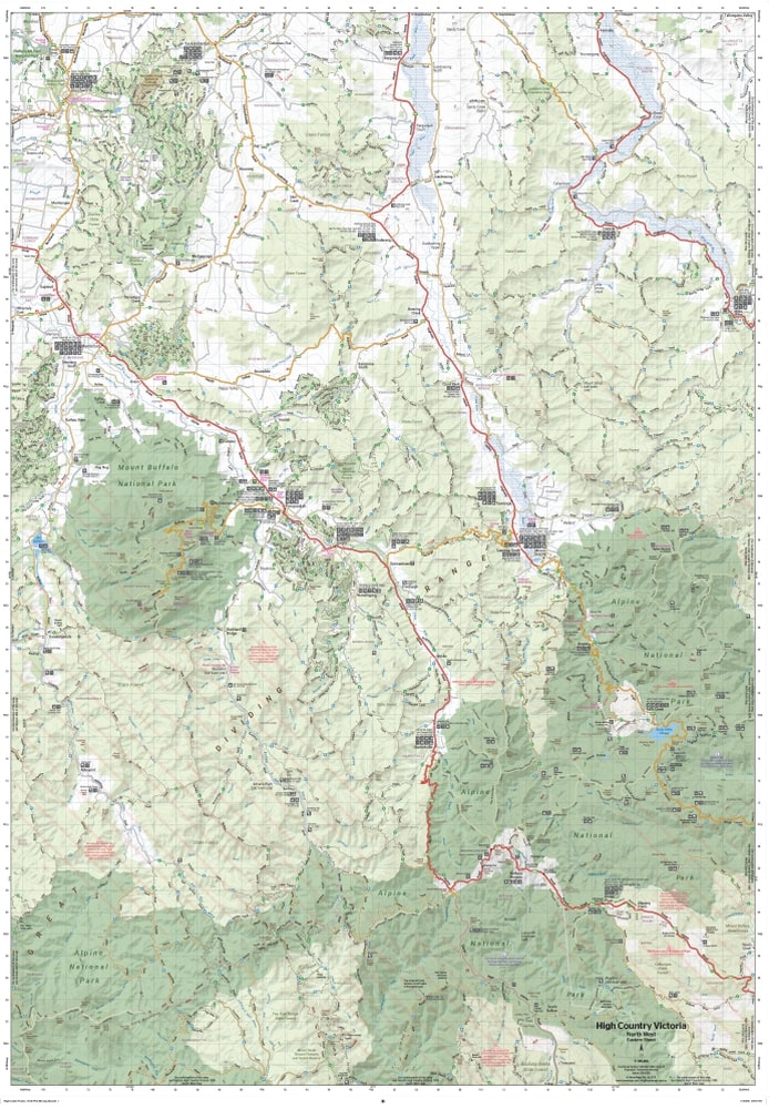 The Victorian High Country North Western Map, Tthis map is part of
