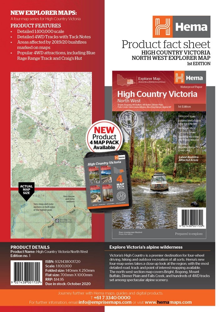 The Victorian High Country North Western Map, Tthis map is part of