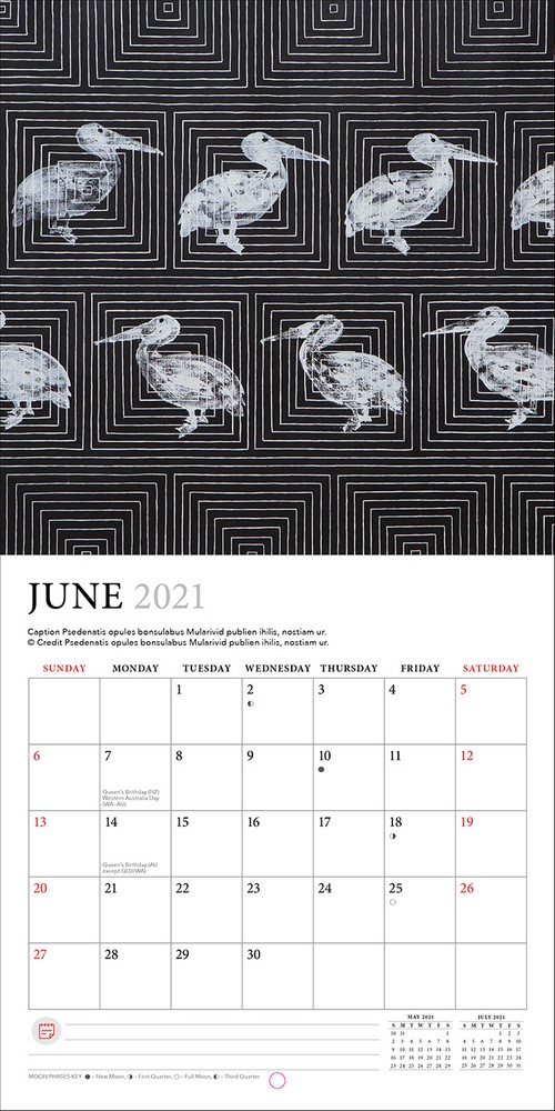 Aboriginal Art 2021 Mini Wall Calendar by Browntrout 9347301008542