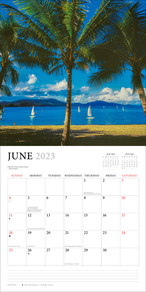 Australian Beaches 2023 Wall Calendar, 2023 Wall Calendars by
