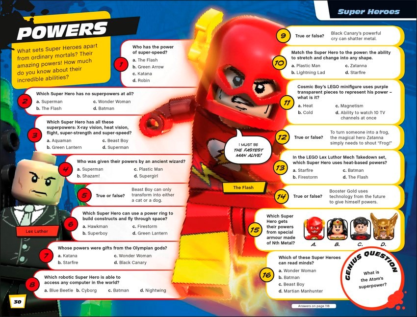 LEGO DC Comics Super Heroes Ultimate Quiz Book, 1000 BrainBusting
