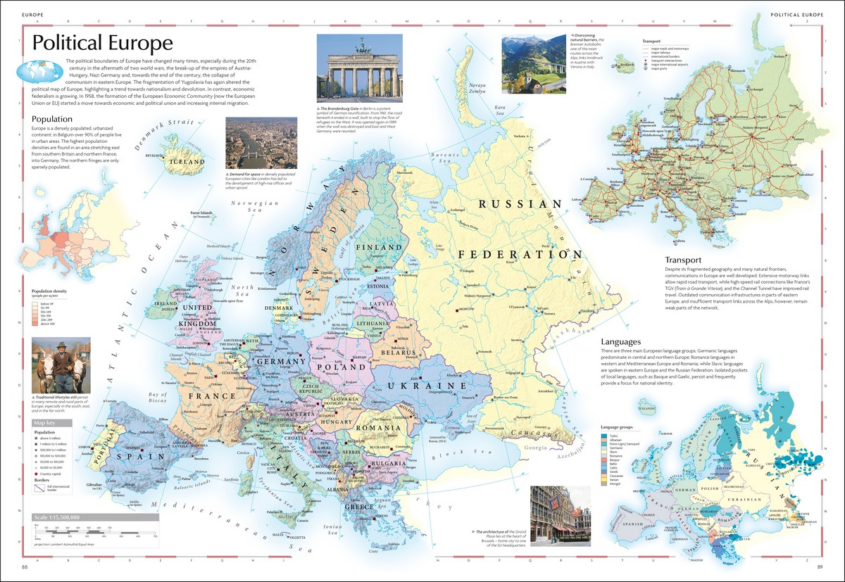 Atlas Reference Guide Reference World Atlas, An Encyclopedia in an Atlas by DK ...