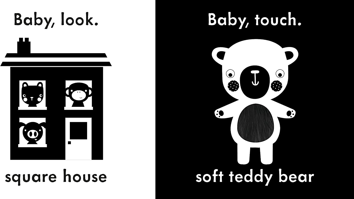 Baby Touch My First Book , A blackandwhite cloth book by Ladybird