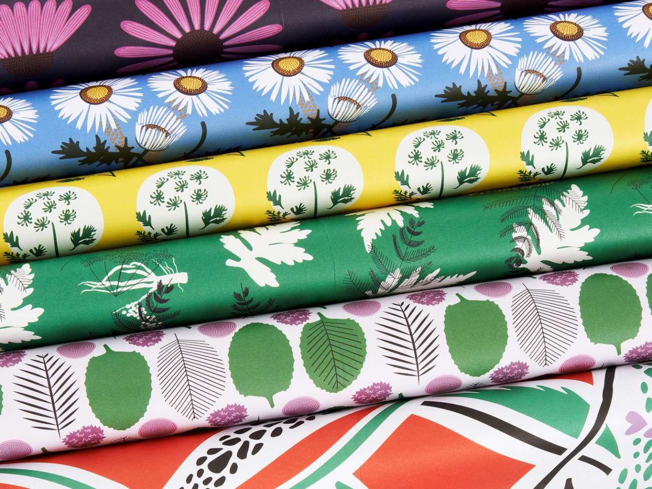 Herbarium Gift Wrapping Paper Book, 10 Sheets of Wrapping Paper with