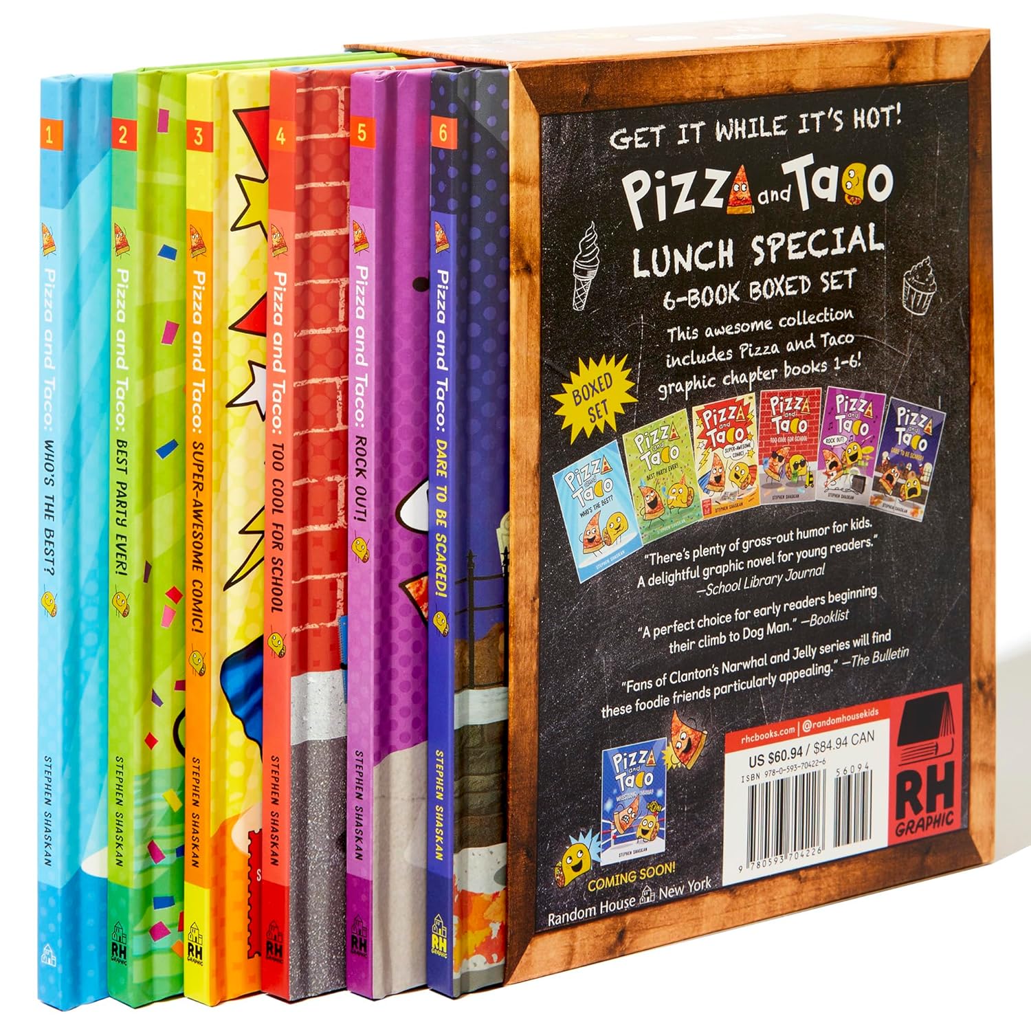 Pizza and Taco 全8冊セット Pizza and Taco by Stephen Shaskan | 6-Book Boxed Set: Books 1-6 (a