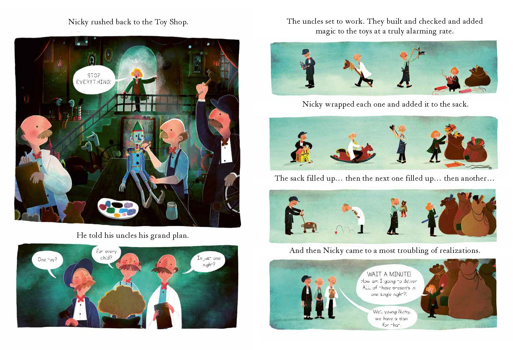 Kid Christmas, of the Claus Brothers Toy Shop by David Litchfield