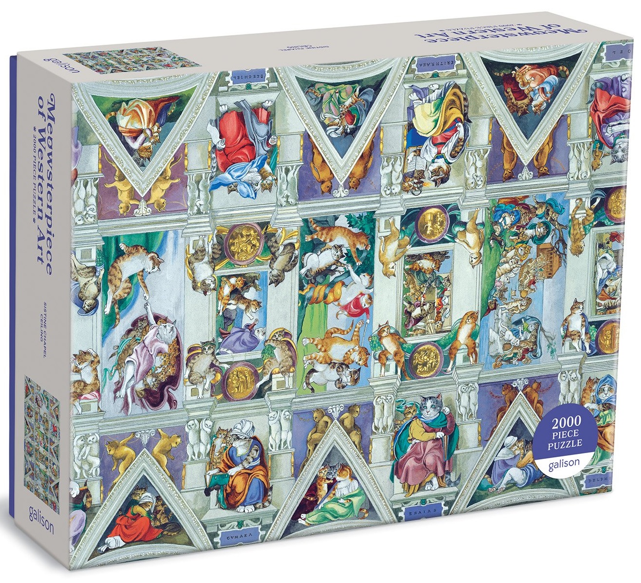 Sistine Chapel Ceiling Meowsterpiece of Western Art, 2000Piece