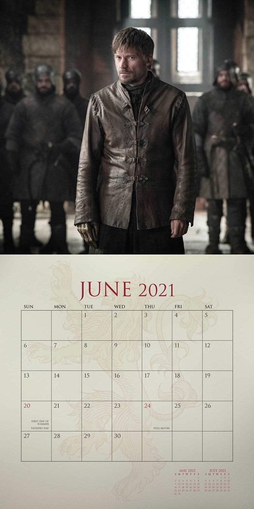Game of Thrones - 2020 - 2021 Wall Calendar, 16-Month Wall Calendar by ...