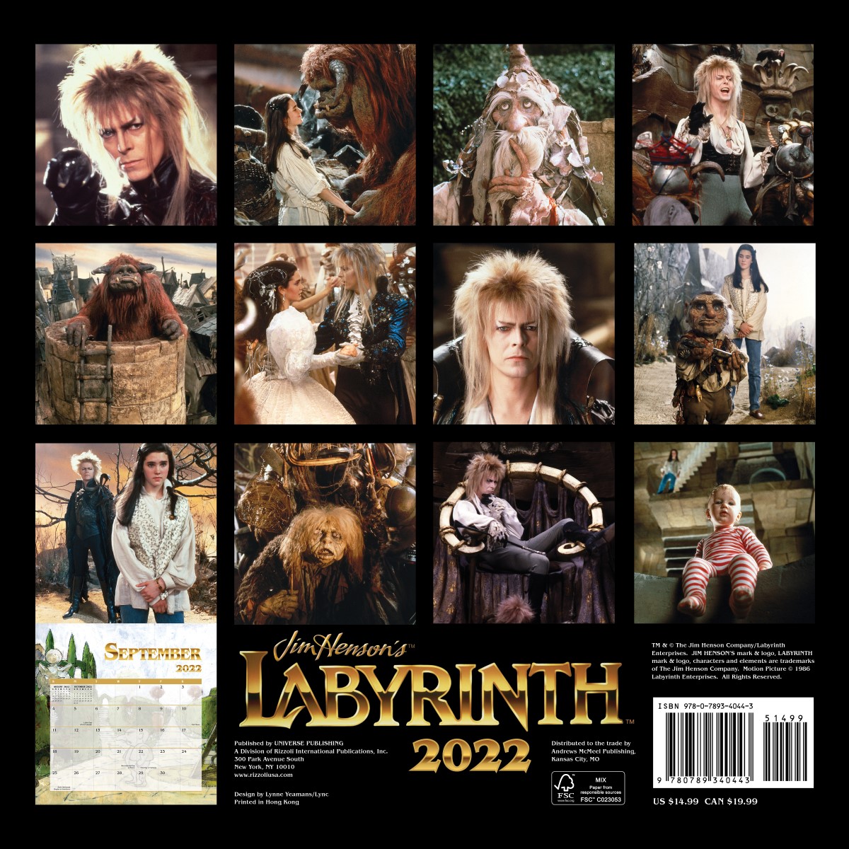 Jim Henson's Labyrinth 2022 Wall Calendar by Jim Henson Company