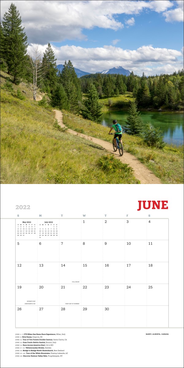 World's Most Beautiful Bike Rides - 2022 Wall Calendar by Universe ...