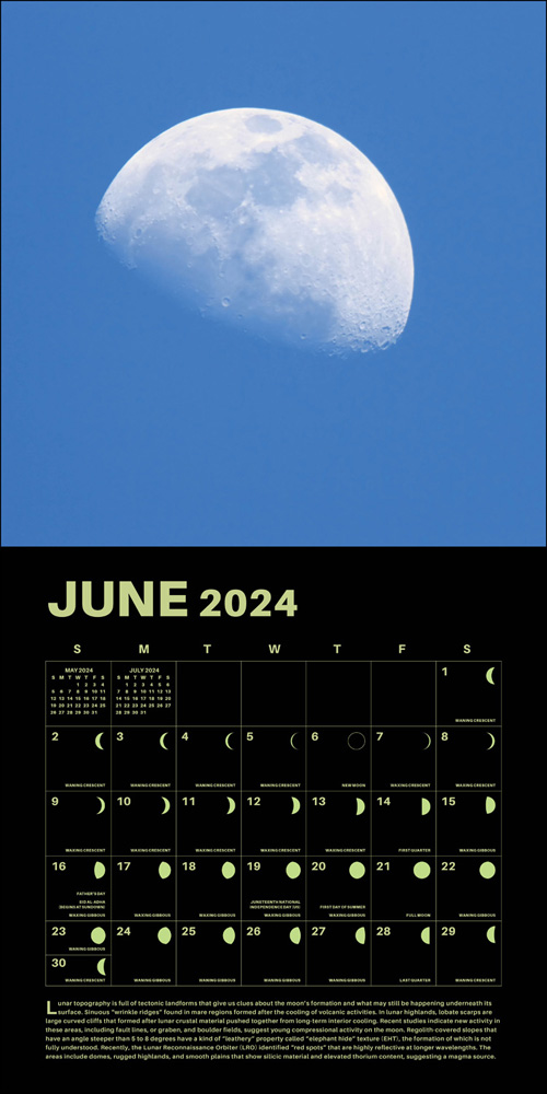 2024 New Moon Dates 2021 Lunar 2024 Wall Calendar