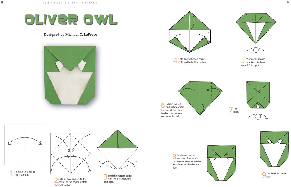 Fun Easy Origami Animals Full Color Instructions For