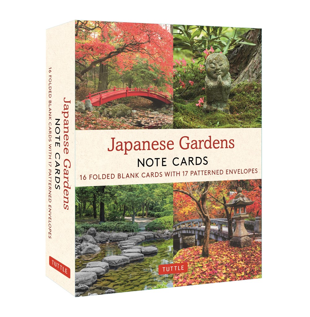Japanese Gardens 16 Note Cards, 16 Different Blank Cards with Envelopes ...