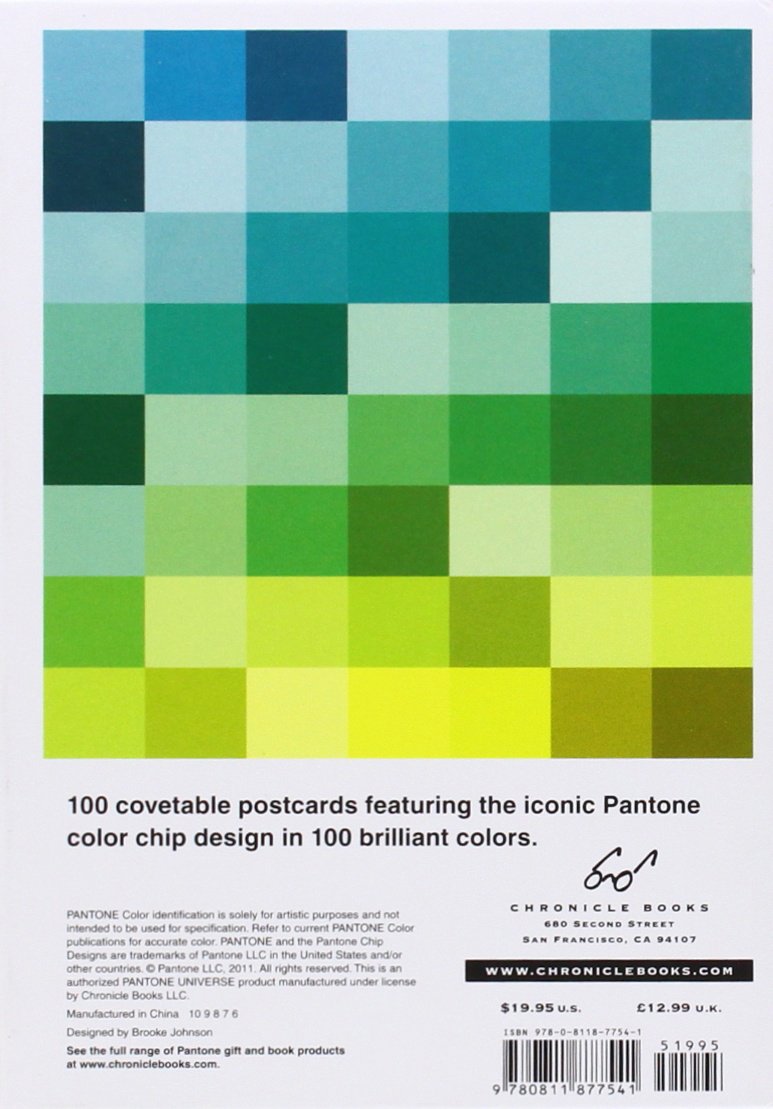 Pantone Postcard Box, 100 Postcards by Pantone Inc. 9780811877541