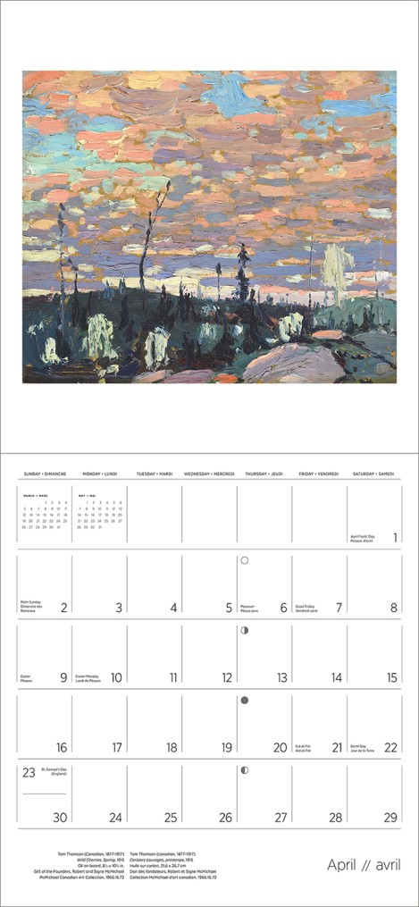 Tom Thomson 2023 Wall Calendar by Tom Thomson 9781087505275 Booktopia