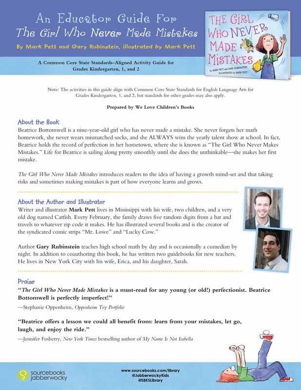 The Girl Who Never Made Mistakes by Mark Pett 9781402255441 Booktopia