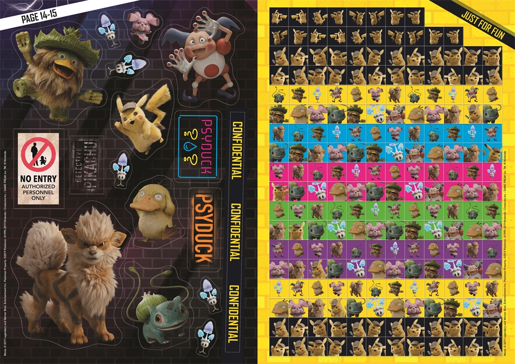 Detective Pikachu: Sticker Activity Book