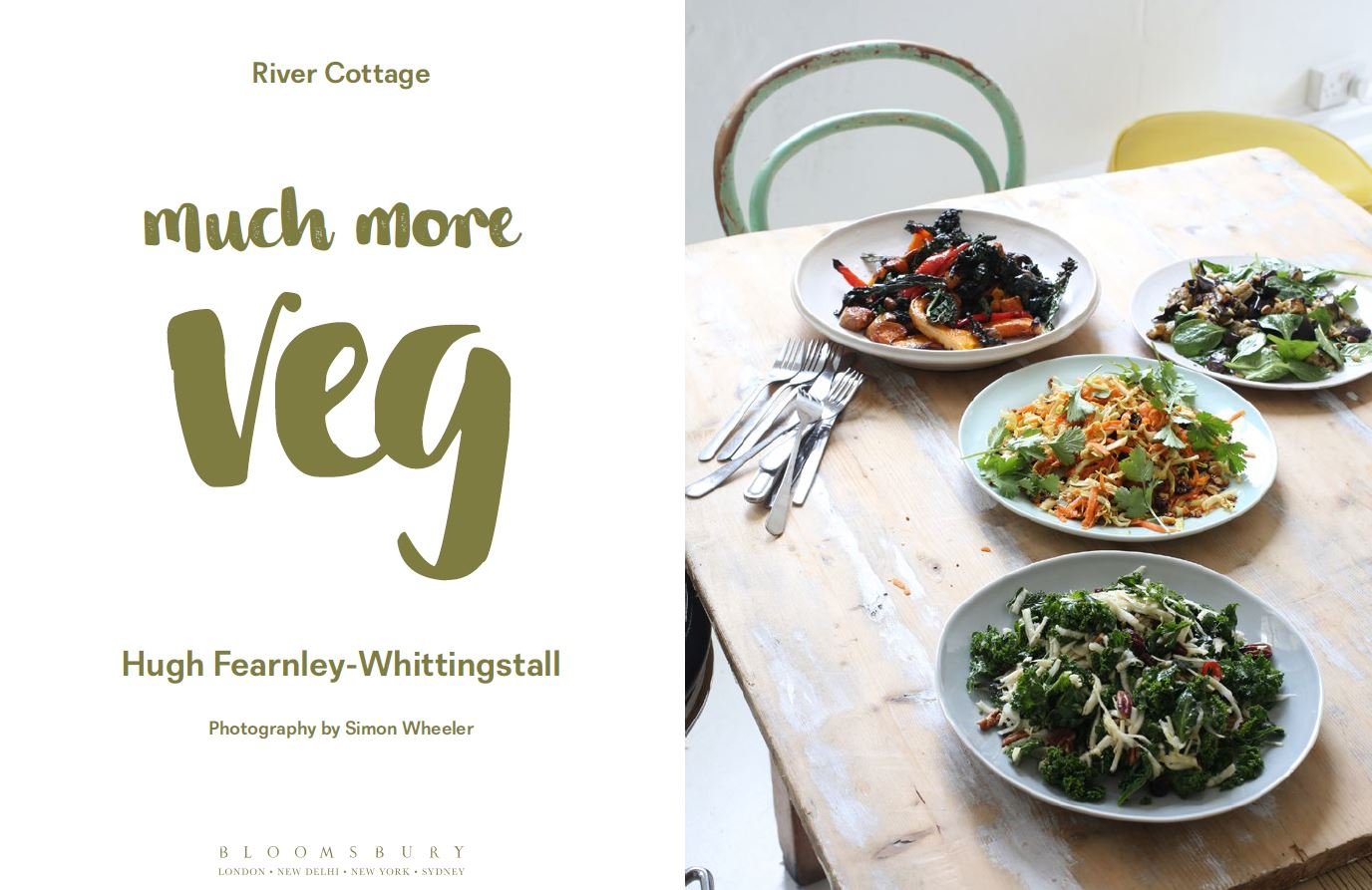 River Cottage Much More Veg! by Hugh FearnleyWhittingstall 175 vegan recipes for simple