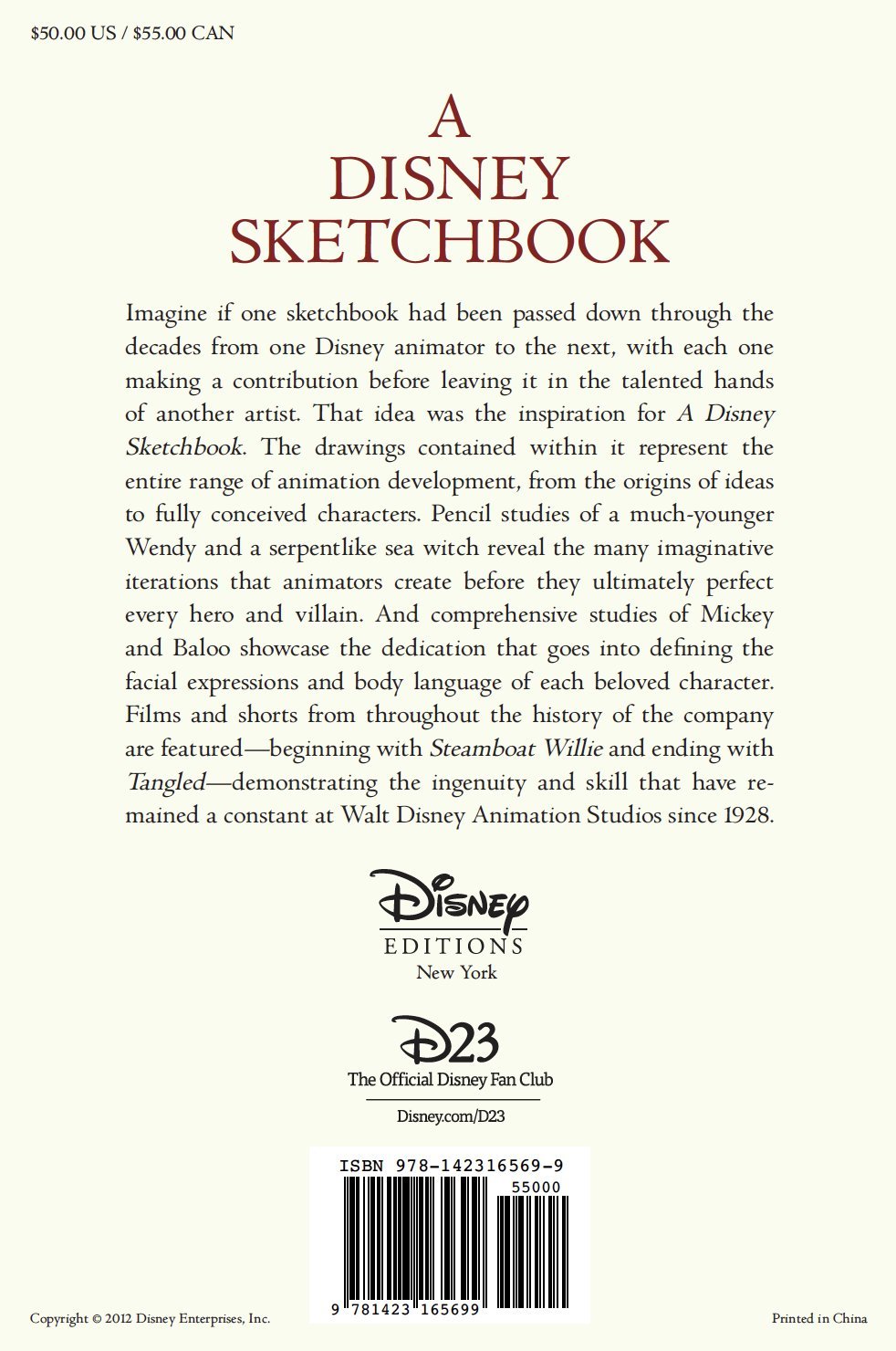 A Disney Sketchbook by Ken Shue 9781423165699 Booktopia